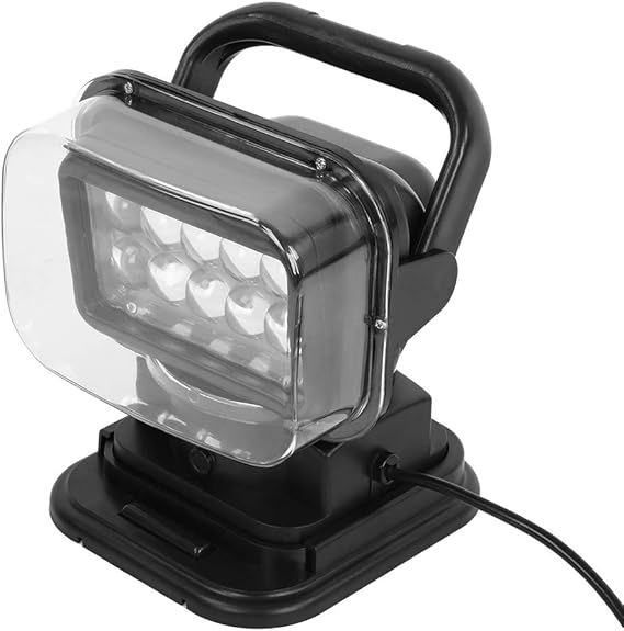 Marine Spotlight, 50W 360° Adjustable LED Search Light with Remote