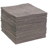 Spilltech Sorbent Pad, 29 gal, 15 in x 19 in, Universal, Gray, Polypropylene GPB100H - 1 Each