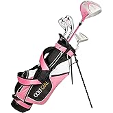 Golf Girl Junior Girls Golf Set V3 with Pink Clubs and Bag, Left Hand