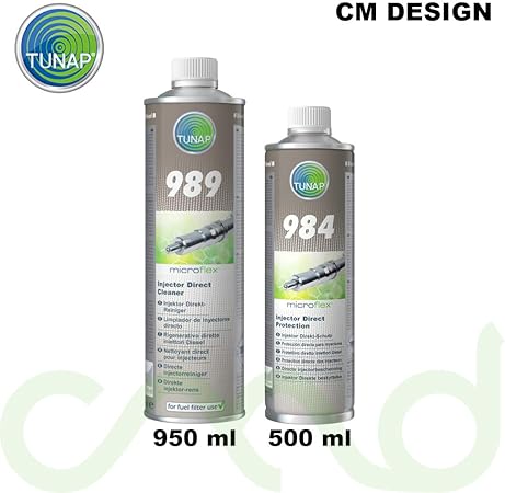 Amazon Fr Tunap Microflex 989 Nettoyant Injection Directe Pour Moteur Diesel De 950 Ml Produit D Entretien Injection Directe 984 Pour Moteur Diesel 500 Ml Sous Forme De Lot Pratique