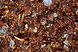 Fireglass 10-pound Reflective Fire Glass with Fireplace Glass and Fire Pit Glass, 1/4-inch, Copper