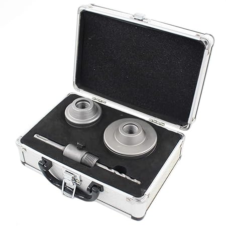 KKmoon 3pcs Electric Hammer Drill Bit Wall Open Hole Hollow Drill Bit Air Conditioning Wall Hole Drilling Aluminum Box Set