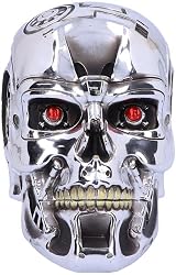 Nemesis Now T-800 Terminator Head Box 18cm Silver Resin Storage view 2