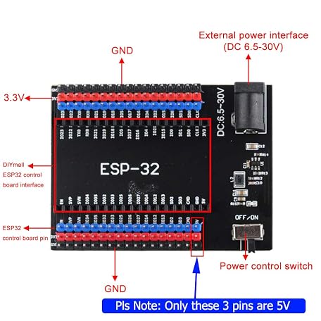 Mua DIYmall DEVIT V1 ESP32-WROOM-32 Development Board, 36Pins ESP32 ...