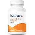 Bariatric Fusion Vitamin B-50 Complex | Vegan B Complex Vitamins for Women and Men | Easy to Swallow Vitamin B Complex Capsule | 8 B Vitamins Including Vitamin B12 | 90 Count | 3 Month Supply