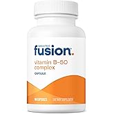 Bariatric Fusion Vitamin B-50 Complex | Vegan B Complex Vitamins for Women and Men | Easy to Swallow Vitamin B Complex Capsule | 8 B Vitamins Including Vitamin B12 | 90 Count | 3 Month Supply