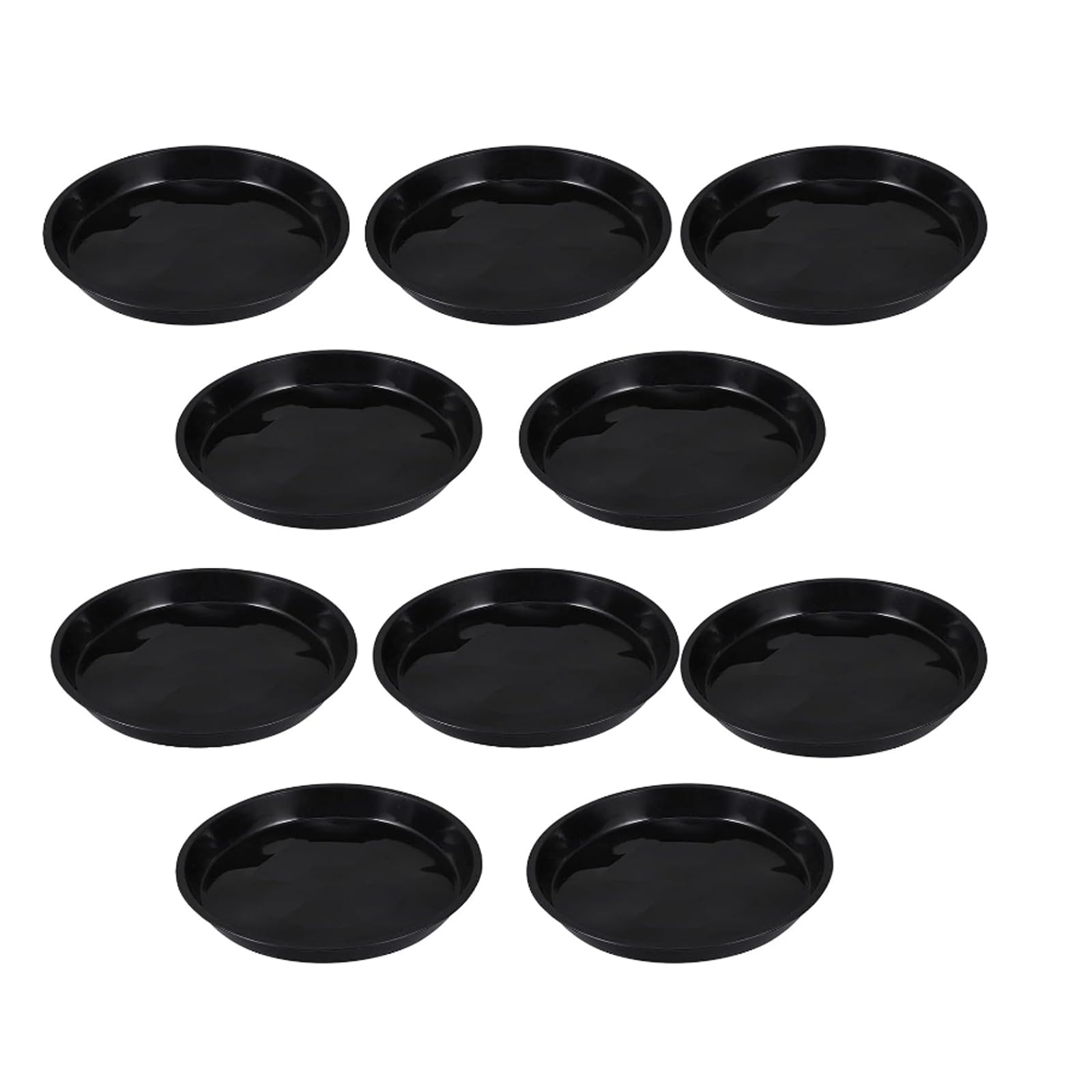 Wensmy 10Pcs Plant Saucer 21CM Round Plastic Plant Trays Plant Saucer Drip Trays Flower Pot Drip Trays Garden Plants Saucers for Indoor Outdoor (21CM)