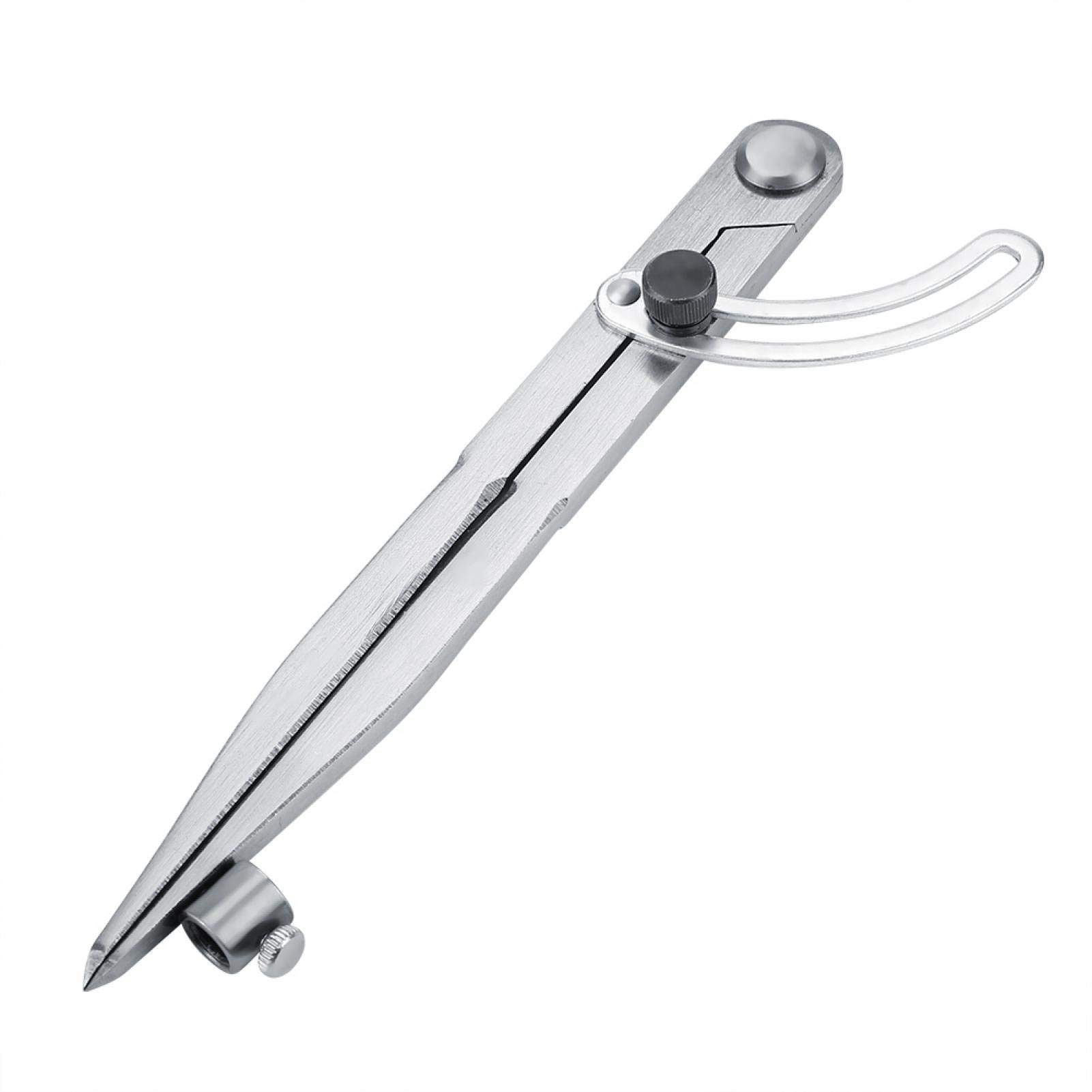 Akozon Leather Compasses 200mm Wing Leather Divider Spacing Compasses Edge Area Rotating Tool