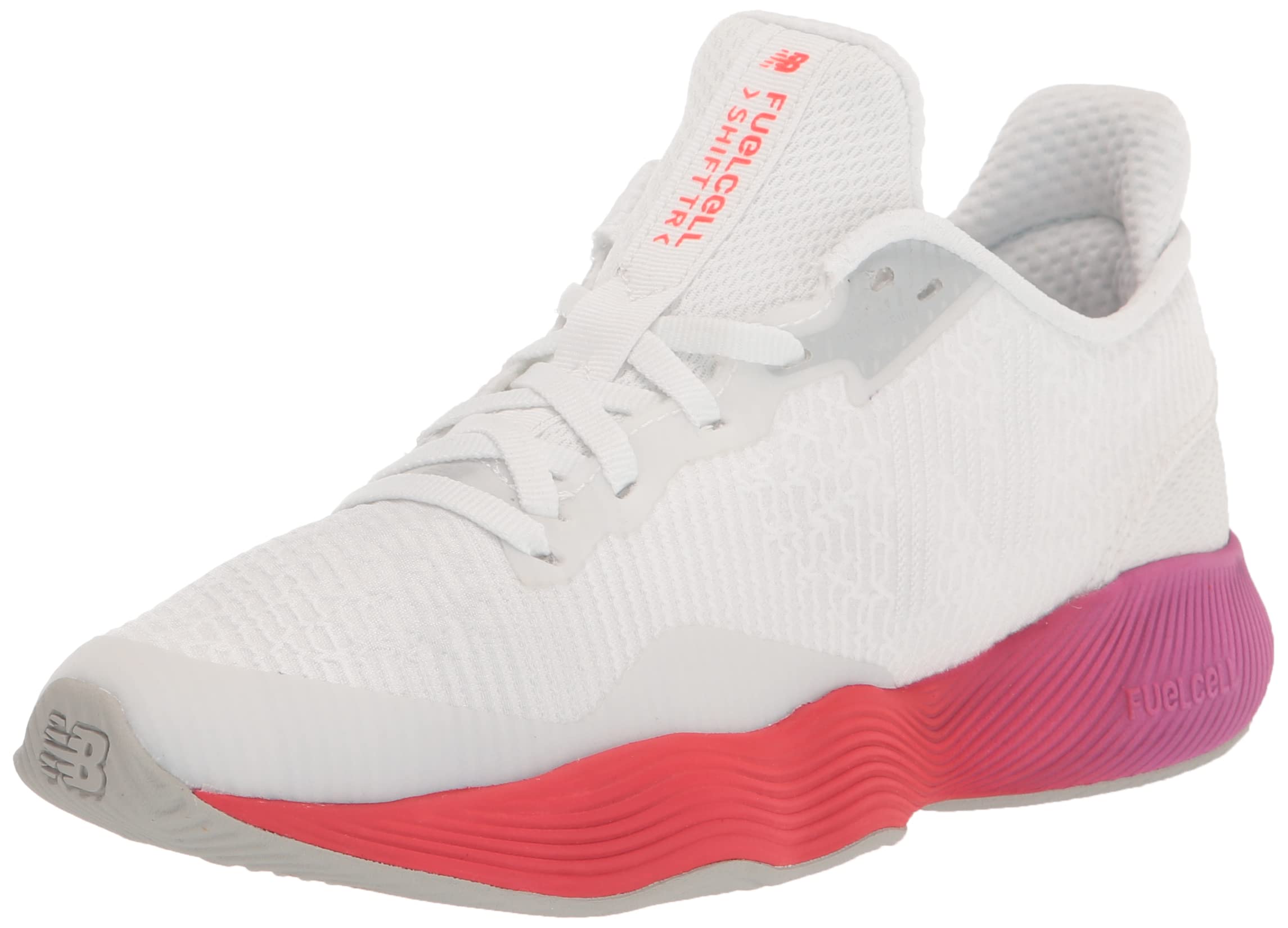 New Balance Women’s FuelCell Shift Tr V1 Cross Trainer, White/Magenta Pop/Electric Red, 6