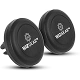 Magnetic Mount, WizGear [2 PACK] Universal Air Vent Magnetic Car Mount Phone Holder, for Cell Phones and Mini Tablets with Fast Swift-Snap Technology, - With 4 Metal Plates