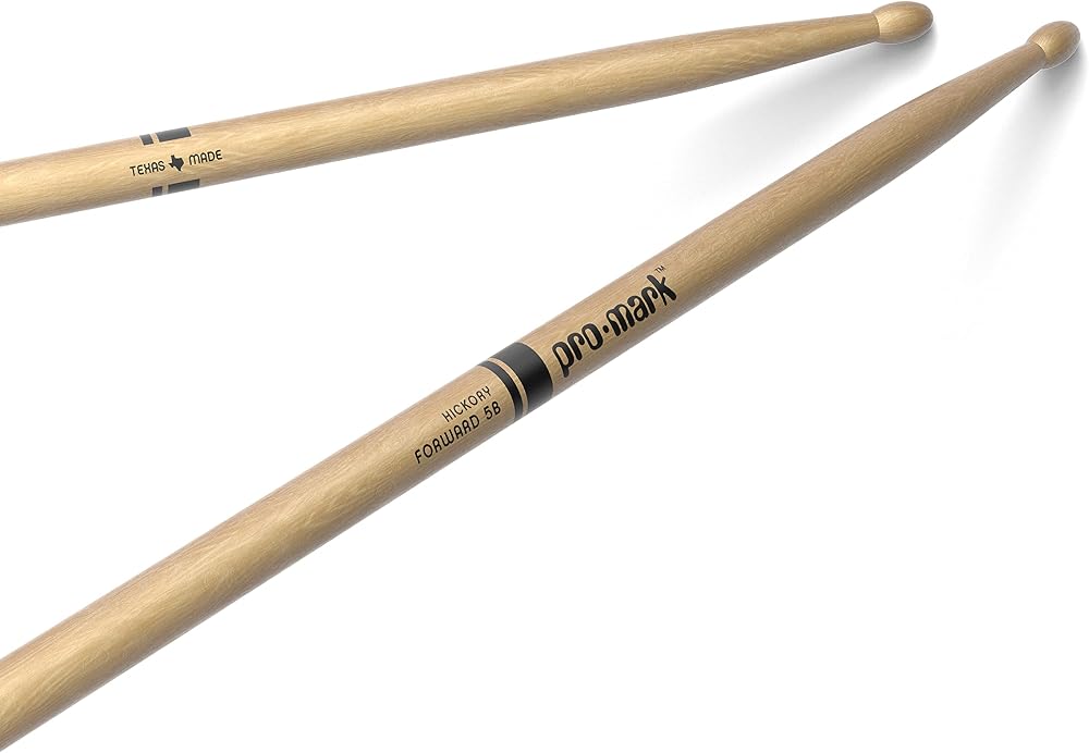 Promark American Hickory TX5BW Wood Tip Drumsticks 16 in .590 in USA