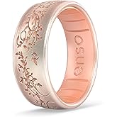 Enso Rings Etched Marquee Silicone Ring - Ultra Comfortable Holiday Rings