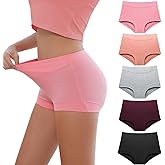 Migbean Boy Shorts Underwear for Women - Boxers for Women, Women's Cotton Underwear Boyshorts