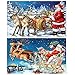 2 Pack Christmas 5D Diamond Painting Kits Full Drill Diamond Paint by Number for Adults Kids, Rhinestone Crystal Painting Kit Art Craft for Christmas