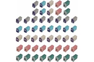 MNTACY 50 pc Automotive MCASE Mini Box Shaped Cartridge Fuse Kit