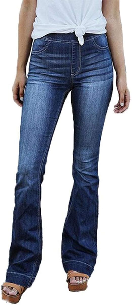 stretchy wide leg jeans