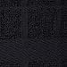 DII Basic Terry Collection Solid Windowpane Dishcloth Set, 12x12, Black, 6 Piece
