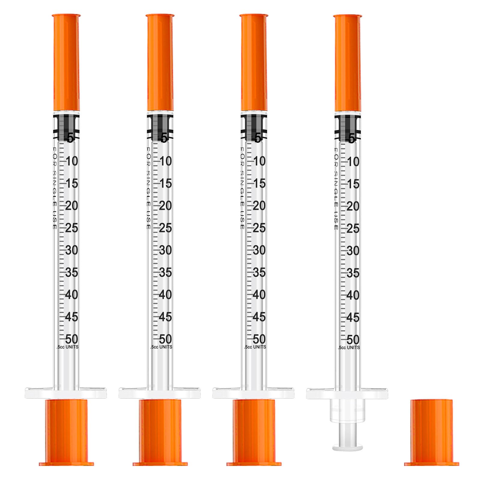 Photo 1 of 0.5ml 31G Syringe with 8mm Needle, Disposable Individually Wrapped, Pack of 30