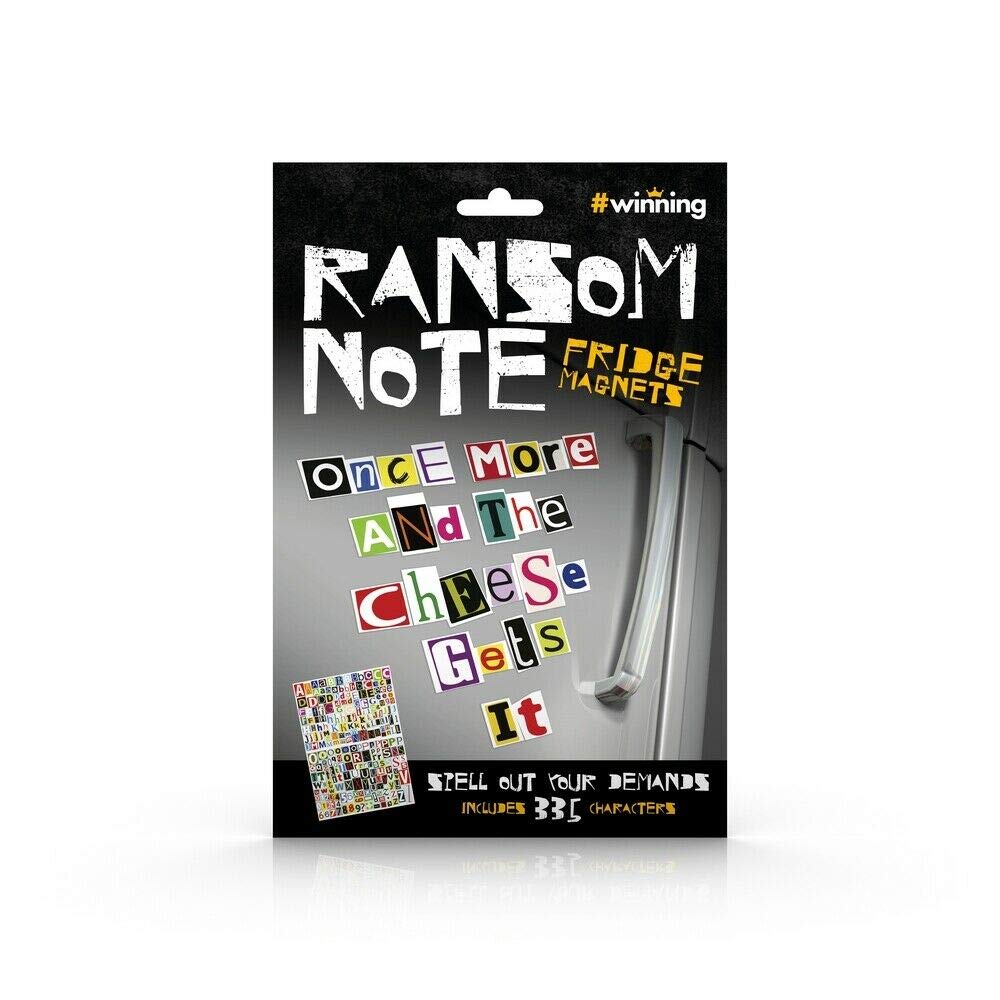 Winning Ransom Note Fridge Magnets - Spell Out Your Demands - Includes 335 Characters