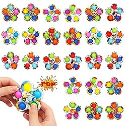 SoulLife 24 Pack Press Bubble Fidget Spinners