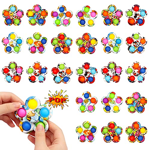 SoulLife 24 Pack Press Bubble Fidget Spinners