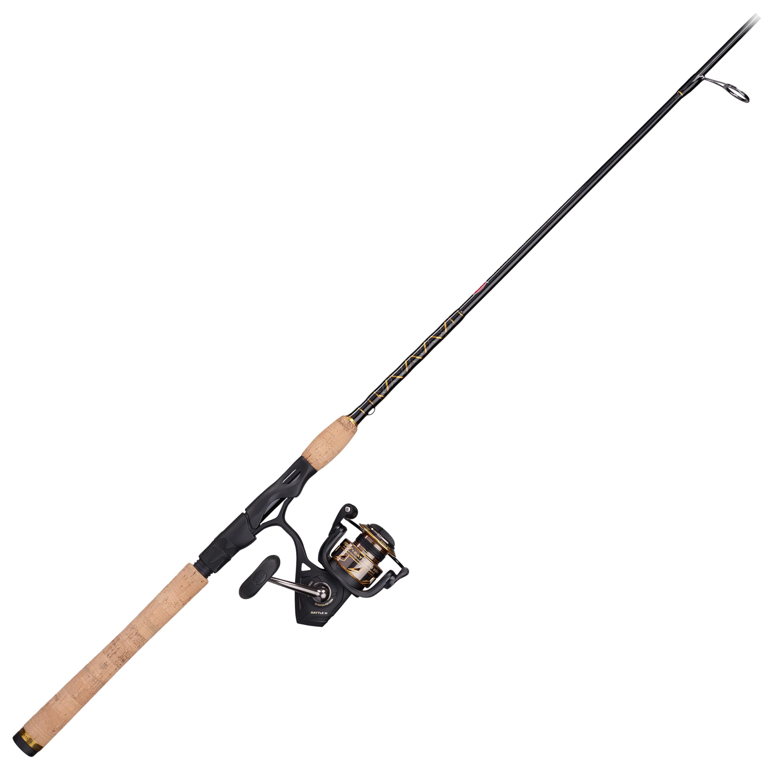 Photo 1 of (MISSING REEL) (BAGGED) PENN 6’6” Battle III Fishing Rod and Reel Spinning Combo, 6’6”, 1 Graphite Composite Fishing Rod with 6 Reel, Durable, Break Resistant and Lightweight,Black/Gold