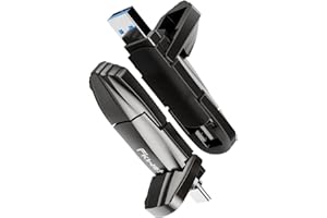 External SSD USB Flash Drive 1TB, Up to 550MB/s 2-in-1 Type C+ USB A USB3.2 Gen2 Solid State Thumb Drive SSD Stick for iPhone