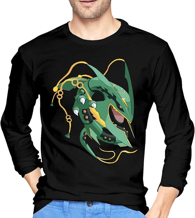 Fashion Cool Men T shirt Women Funny tshirt Mega Rayquaza Customized Printed T Shirt-in T-Shirts 