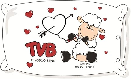 Federa Cuscino Happy People Per Inviare Messaggi Divertenti Con Le Federe Ti Voglio Bene Amazon It Casa E Cucina