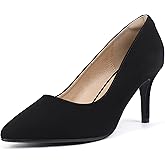 IDIFU IN3 High Heels Pumps Closed Toe Heels Women's Pumps Stiletto Pointed Toe Dress Shoes Wedding Prom Bridal Work Office Bride Guest Trendy Dressy Fashion Comfortable Pump Shoes
