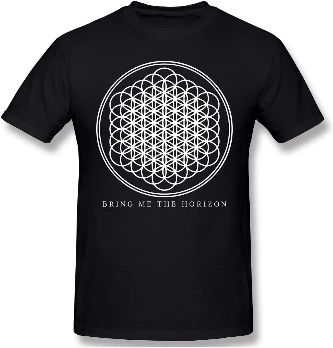 Shakemoney Slim Fit Men Bring Me The Horizon Black Graphic T-Shirts