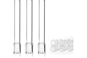 STARFA LAB 3Pcs Glass Tube Stem,90mm Straight Steam Chemistry Air Drying Tubes for Standard Laboratory Setups and Chemistry and DIY Projects