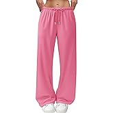JEKAOYI Wide Leg Sweatpants for Women High Waisted Baggy Sweat Track Pants Drawstring Casual Lounge Pants with Pockets