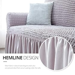 NICEEC Loveseat Slipcover Grey Loveseat Cover 1