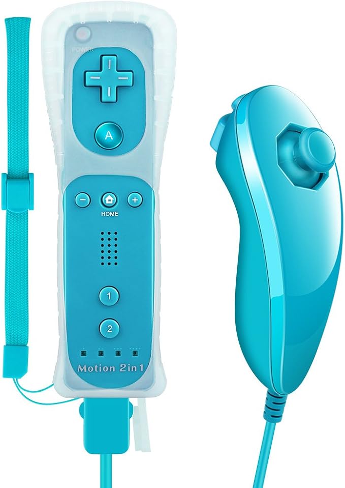 Pekyok DW15 Wii RemotePlus, Nintendo Wiimote Plus y Nunchuk Integra la