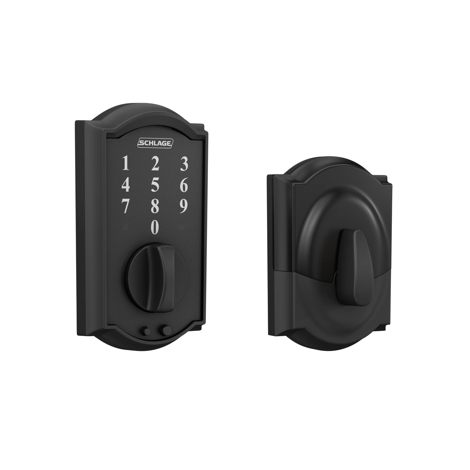 Photo 1 of Schlage BE375 CAM 622 Touch Camelot Deadbolt, Electronic Keyless Entry Lock, Matte Black