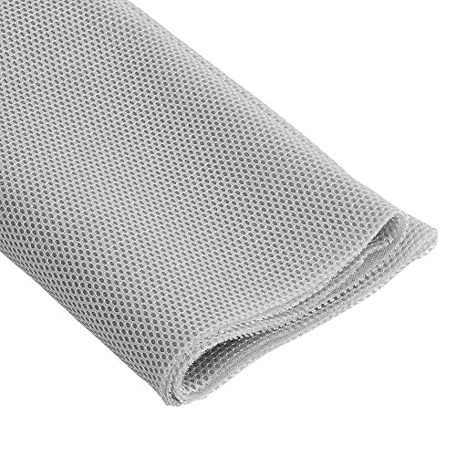 Tihebeyan Speaker Cloth Stereo Grill Mesh Fabric, Speaker Grill Cloth Stereo Mesh Fabric Dustproof Speaker Mesh Cloth Protective Grille Cover for Stereo Audio Speaker Repair 140cm x 50cm(Gray) - Thumbnail 5