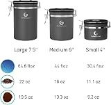 Coffee Gator Airtight Canister 900 mL Stainless Steel with Date Tracker view 8