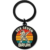 Aisity 67 Meme Keychain Cool Stuff 67 Gifts for Teen Boys Tween Girls Boys Trendy Stuff Popular Quotes Six Seven Internet Key Chain Novelty Gifts Ideas