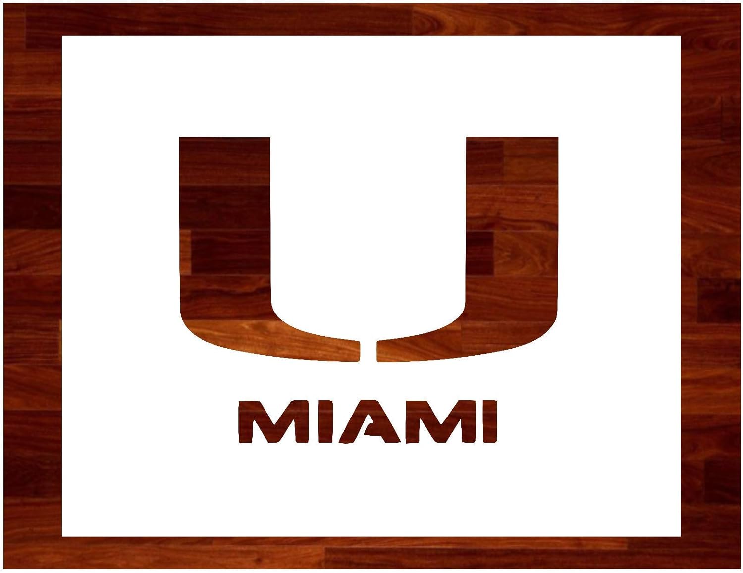 Mixed Media - Miami Hurricanes ~ Stencil ~ Multiple Sizes ~ Custom Stencil