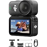 DJI Osmo Nano Standard Combo (128GB) - Small 4K/60fps Vlogging Camera with a 1/1.3″ Sensor, 143° Wide FOV Video, 200-Min Recording, Swift Content Transfer, Magnetic POV Cam 4K for Sports, Vlog