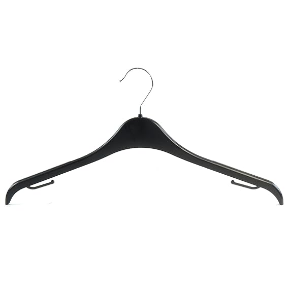 HANGERWORLD 41 cm/16Inch Plastic Clothes Coat Hangers with NonSlip