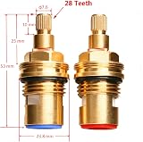 Seawhisper Ceramic Disc Tap Cartridge 28 Spline BSP 1/2" for Franke Olympus view 2