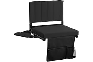 CB COZY BOX CozyBox (1PC) Stadium Seats with Back Support Bleacher Seats with Backrest Padded Cushion Foldable Stadium Chairs for Bleachers with Back Support