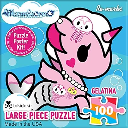 Re-Marks TokiDoki Mermicorno 100 Piece Cube Puzzle