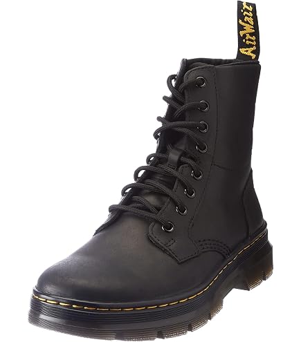 Amazon.com | Dr. Martens Unisex 1460 Greasy Leather 8 Eye  display picture 1