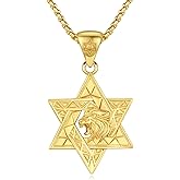 PCTJYFU Star of David Necklace for Men 925 Sterling Silver Jewish Star Pendant Necklace for Women Jewish Star Jewelry Gifts for Men Boys