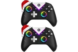 Dinosoo RGB Wireless Controller for Nintendo Switch 2/1 Lite/OLED, PC Bluetooth Games Controller, Turbo, Macro, 6 Gyro Axis, 4 Vibration Motors, Screenshot - 2 Pack