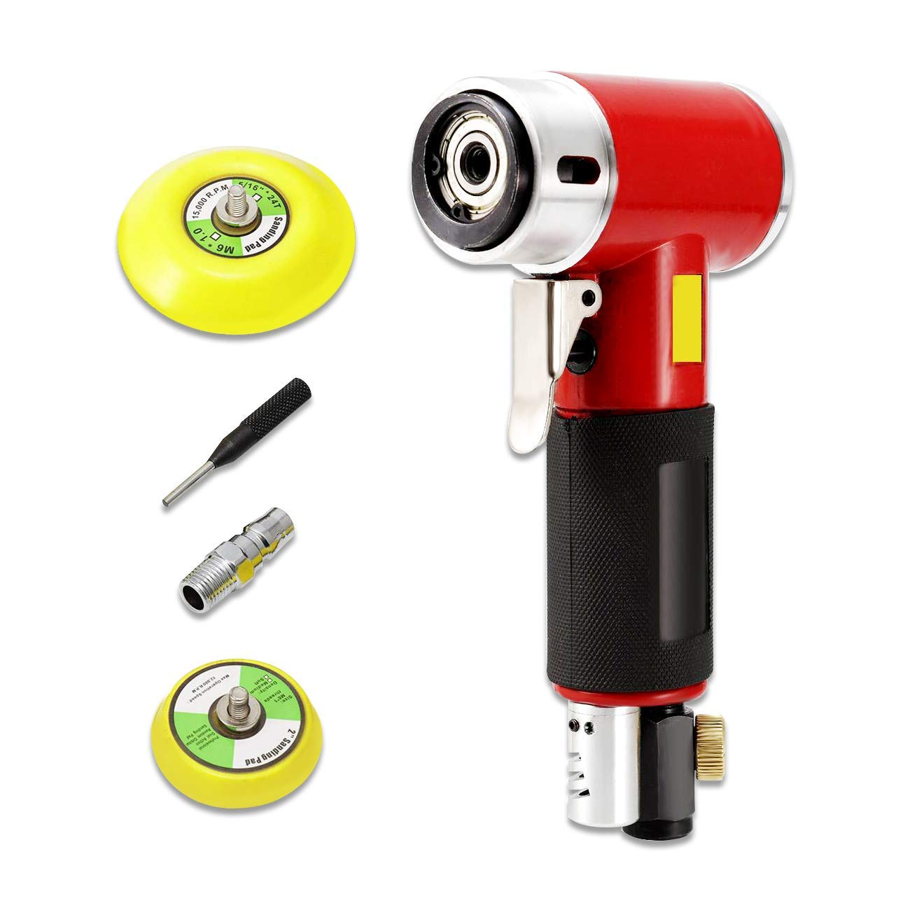 DollaTek 2 inch & 3 inch mini Orbital Sander Air Dual Action Sander Air Polisher Super Smooth and Swirl Freely for Body, cupboards, Furniture