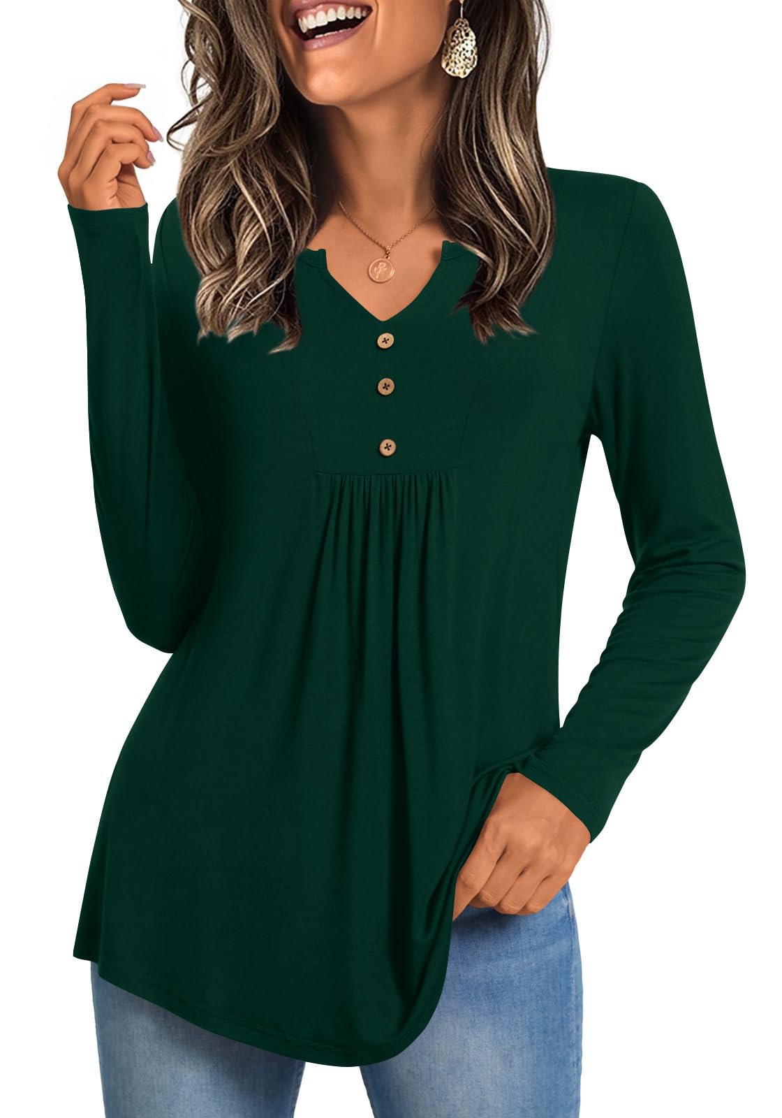 CATHY Womens Long Sleeve Tops 2025 Fall Fashion